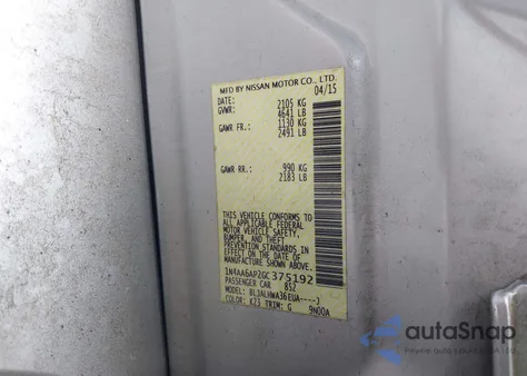 2016 Nissan Maxima 3.5 Platinum from USA, damaged, VIN 1N4AA6AP2GC375192